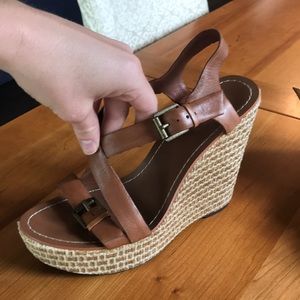 Ralph Lauren wedges- worn once!